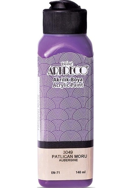 Akrilik Boya 140 ml Patlıcan Moru 070R-3049