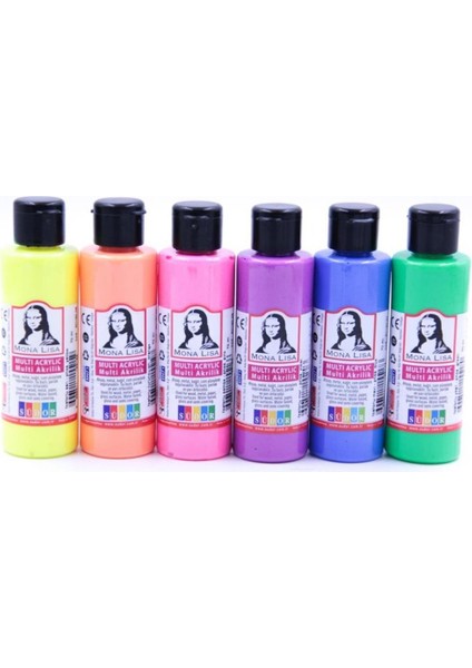 Akrilik Boya Multi Fosforlu 6X70 ml SD1006F