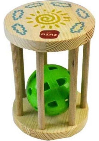 Oyuncak Ahşap Kafes Çıngırak 04138