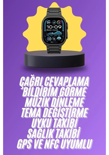 Ultra 3 Kordonlu Amoled Ekran Akıllı Saat Çok Fonksiyonlu Uyku ve Sağlık Takibi fiyatları