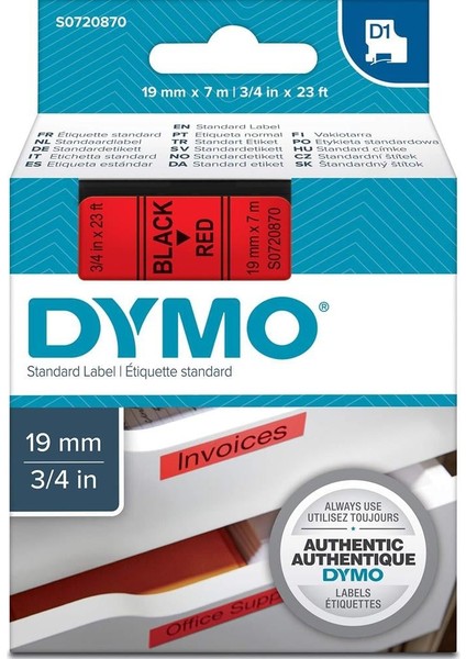 D1 Şerit 19 MMX7MT Kırmızı/ Siyah 45807