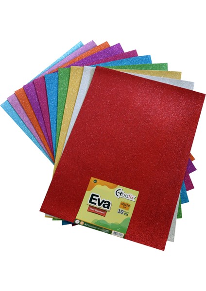 Eva Simli Yapışkanlı 50X70 10 Renk Karışık