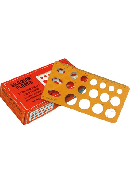 Daire Şablonu Elipsli Küçük 25