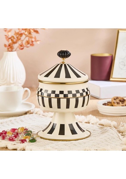 Prime Cream Ayaklı Şekerlik Emaye