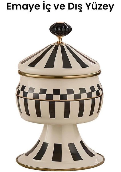 Prime Cream Ayaklı Şekerlik Emaye modelleri