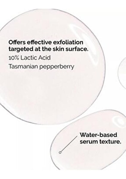 Lactic Acid 10% + HA Su Bazlı Serum 30 ml Kuru Ciltler için Yenileyici fırsatları