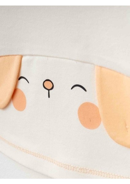 Bebek Kapüşonlu ve Tavşan Figürlü 3 Lü Organik Eşofman Takımı fırsatları