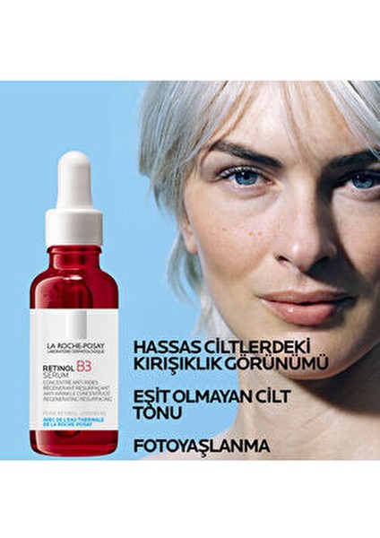 Retinol B3 Serum 30 ml Kırışıklık Karşıtı ve Ton Eşitleyici Hassas Ciltler için
