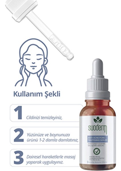 Cilt Bakım Serumu 30 ml Tüm Cilt Tipleri için AHA & BHA ile Akne Karşıtı Etki