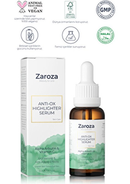Arbutin & Vitamin C Leke Karşıtı Cilt Serumu 30 ml Tüm Cilt Tipleri için Etkili Formül