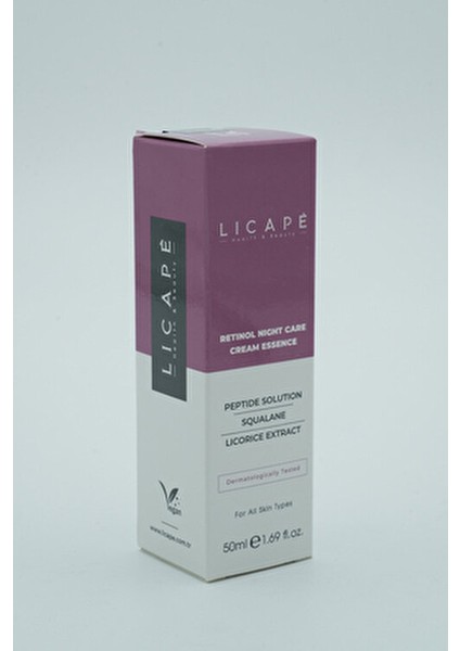 Retinol Gece Bakım Kremi 50 ml Tüm Cilt Tipleri için Kırışıklık Karşıtı Etki
