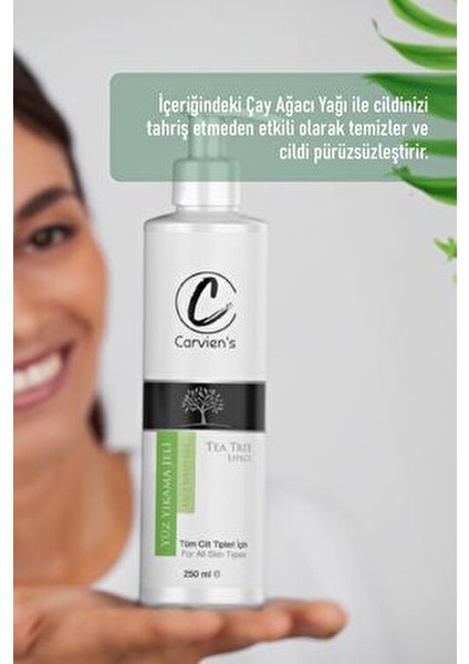 Çay Ağacı Yağı ile Yüz Yıkama Jeli 250 ml Tüm Cilt Tipleri için Arındırıcı Etki