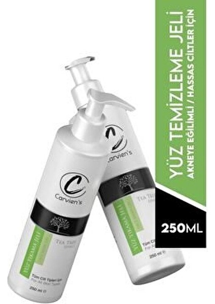 Çay Ağacı Yağı ile Yüz Yıkama Jeli 250 ml Tüm Cilt Tipleri için Arındırıcı Etki