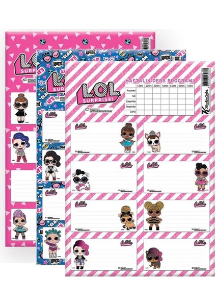 Lol Omg Ders Programlı Etiket 3 Lü