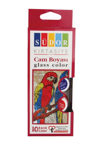 Cam Boyası Su Bazlı 15 ml 10 Renk SD322S