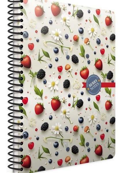 Berry Notes Spiralli Sert Kapak Defter 17X24 120 Çizg.