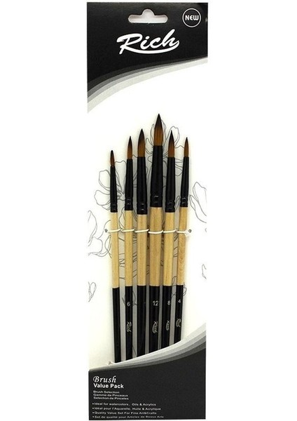 Fırça Yeni Seri 03 Detay 6 Lı Set 5 11218