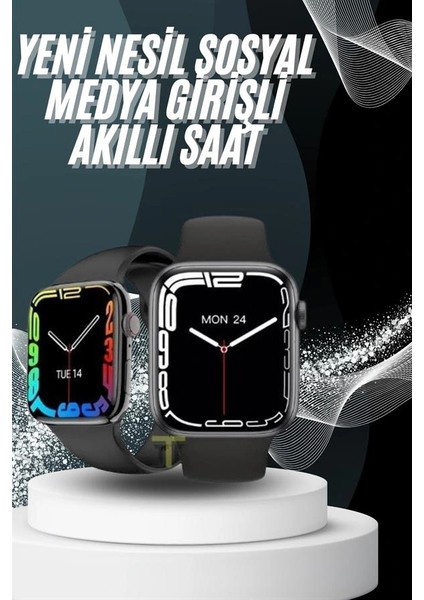 Yeni Model Akıllı Saat Dokunmatik Ekran Unisex Amoled Ekran 44 mm fiyatları