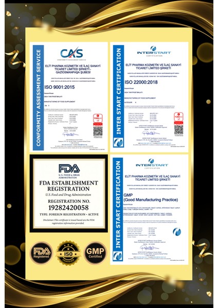 Kolajen 10.000 Mg Tip 1-3 %100 Saf Patentli Hidrolize Sığır Kolajeni, 150MG Hyaluronik Asit, 500 Mg Vitamin C, 200 Mg Glutatyon, 25MG Resveratrol, 100 Mg Elastin, Titan 60 Diyet Takviyesi