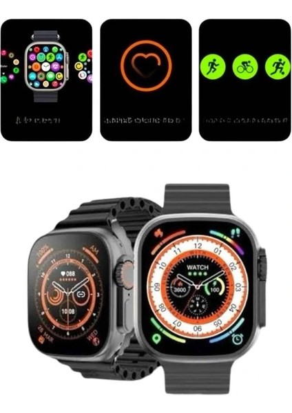 2025 Model Akıllı Saat Kordon Hediyeli Çağrı Cevaplama Uzun Pil Süreli Android Ios Uyumlu modelleri