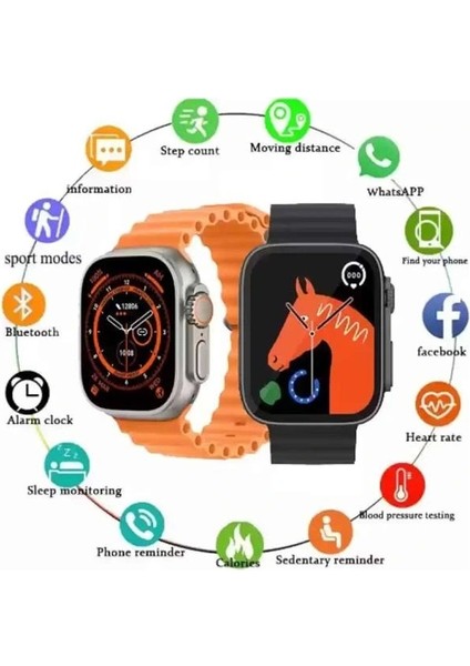 2025 Model Akıllı Saat Kordon Hediyeli Çağrı Cevaplama Uzun Pil Süreli Android Ios Uyumlu fırsatları