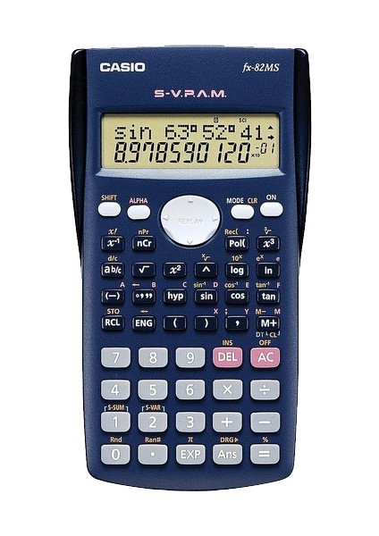 Hesap Makinesi Bilimsel 2 Satır Ekran 240 Fonksiyon FX-82MS 2.versiyon