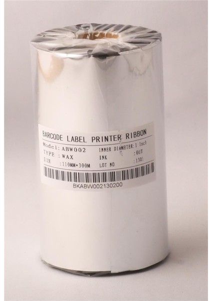 Ribbonsan RB00006 WX-10FBK 110-300MT Wax Ribbon