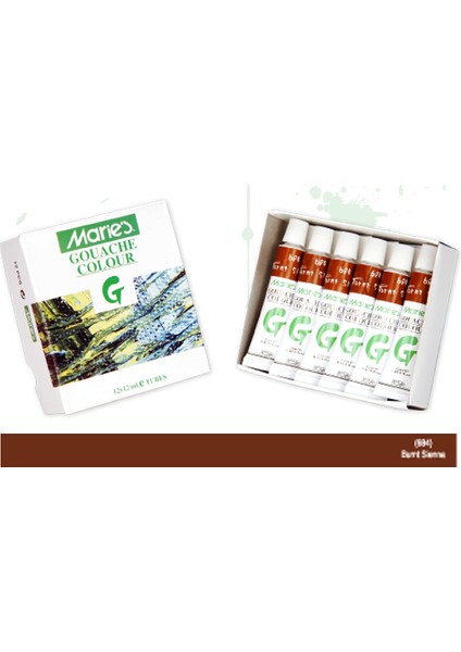 Guaj Boya 12 ml Burnt Sienna (Yanık Sienna) 684