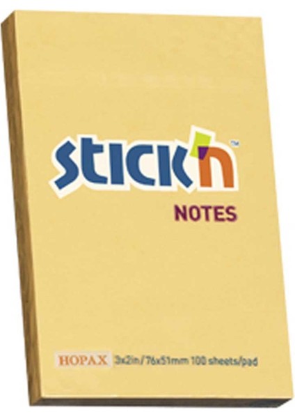 Hopax Stıckn Yapışkanlı Not Kağıdı 76X51 Pastel Kavun Içi 100 Yp HE21390