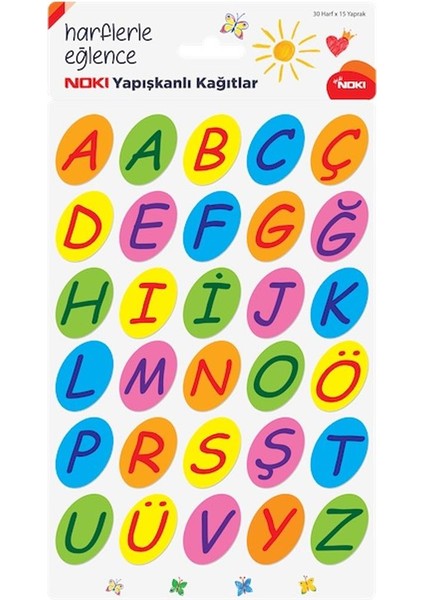 Yapışkanlı Not Kağıdı Alfabe 30 Harf 15 Yp 12800
