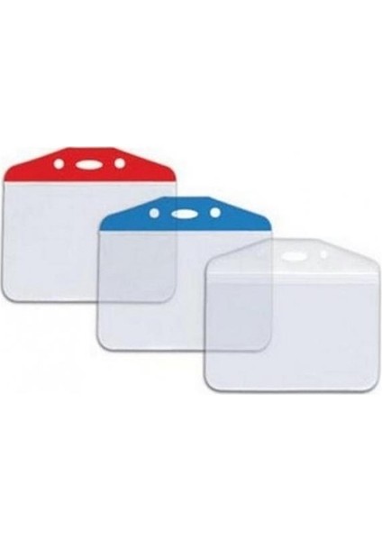 Kart Poşeti Oval Şeffaf Şeritli Şeffaf 910 10 02