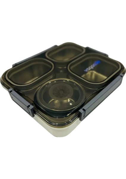 Büyük Ebat 1200 ml (Sızdırmaz,karışmaz 4 Bölmeli) Lunch Box Yeni Nesil Sefer Tası -FF7080