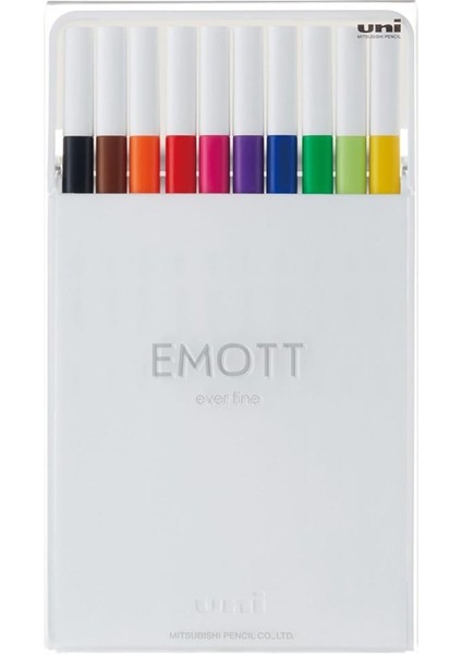 Akrilik Uçlu Kalem Emott 0.4 mm Fine 10 Lu Std Renk