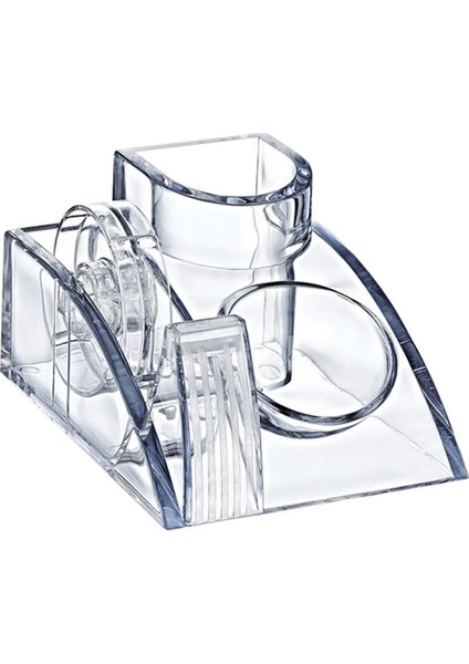 Masa Üstü Organizer Kalemlik Bantlıklı Şeffaf Klm 304