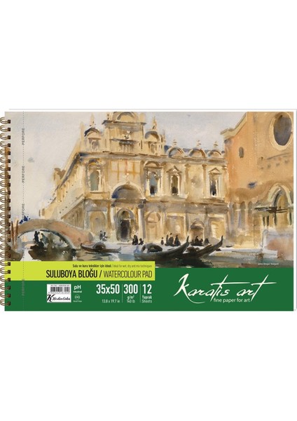 Karatis Resim Kağıdı Art 300 gr 35X50 50 Li 489002-99