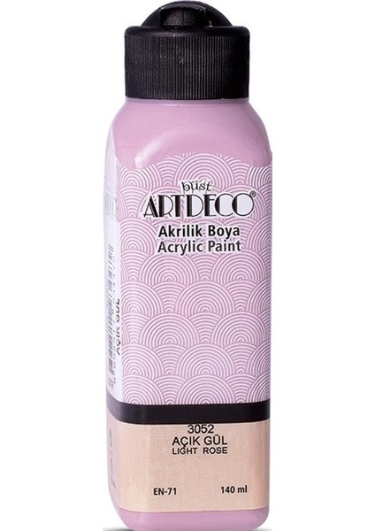Akrilik Boya 140 ml Açık Gül 070R-3052