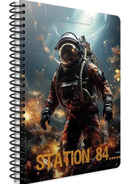 Statıon Spiralli Karton Kapak Defter A4 80 YP Çizgili