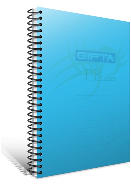 Spiralli Defter Eko Plastik Kapak Çizgili 120 Yp A4 2035