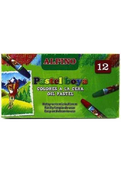 Pastel Boya Karton Kutu Köşeli 12 Renk DC008299