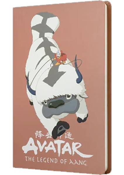 Sert Kapak Butik Defter Avatar Appa ve Aang Puce Rengi 80 Yp 15X21 DFT-388210