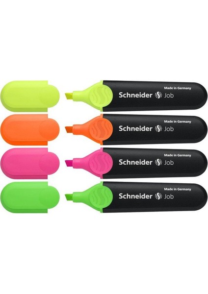 Fosforlu Kalem Job 4 Lü Set Karton 1500