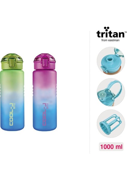 Matara Kilitli 1000 ml Trıtan 2 Renk Mıx K757300