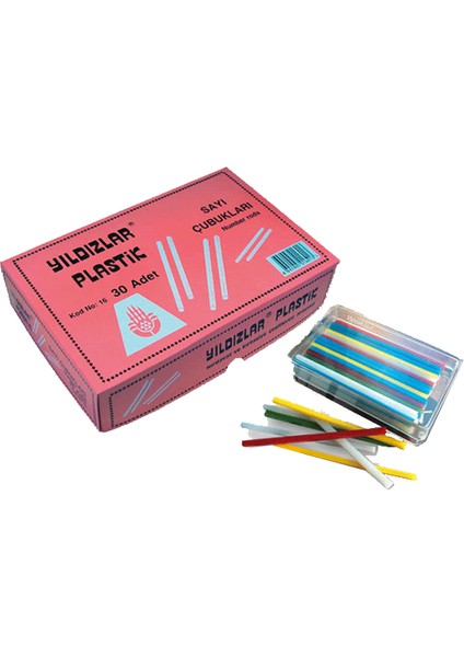 Sayı Çubukları Plastik Kutuda 16