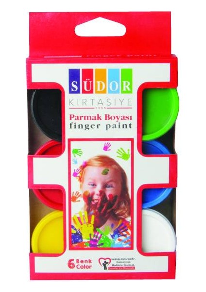 Parmak Boyası Su Bazlı 30 ml 6 Renk SD822