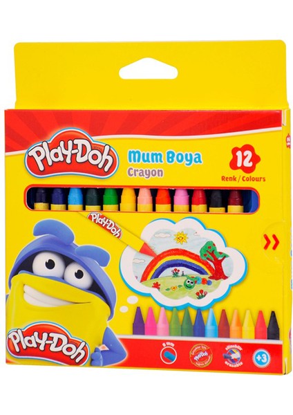 Mum Pastel Boya Crayon Yuvarlak 12 Renk CRN-CR004