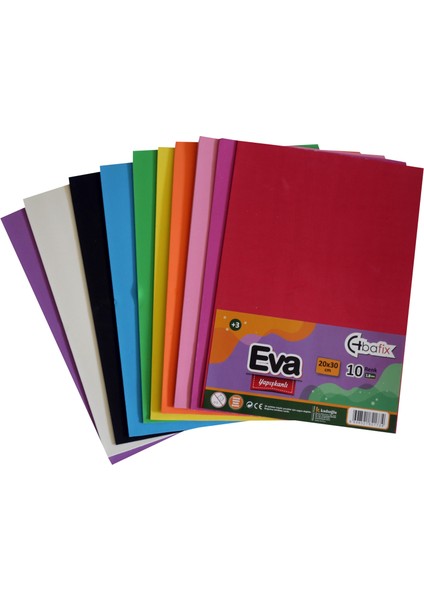 Eva Yapışkanlı 20X30 10 Renk Karışık