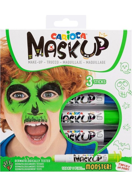 Yüz Boyası 6 gr 3 Renk Mosnter 43051