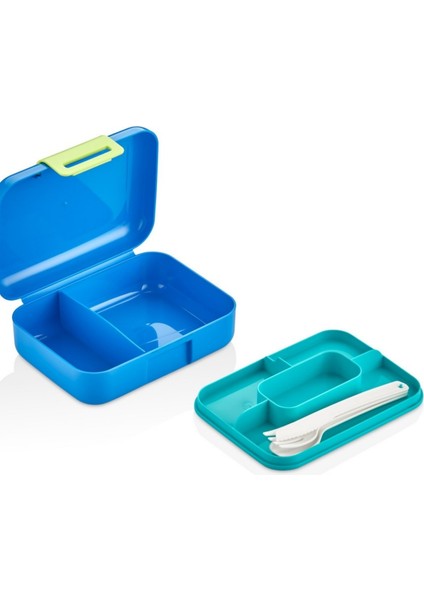 Beslenme Kutusu 2 Katlı Çatal Bıçak Kaşık Setli