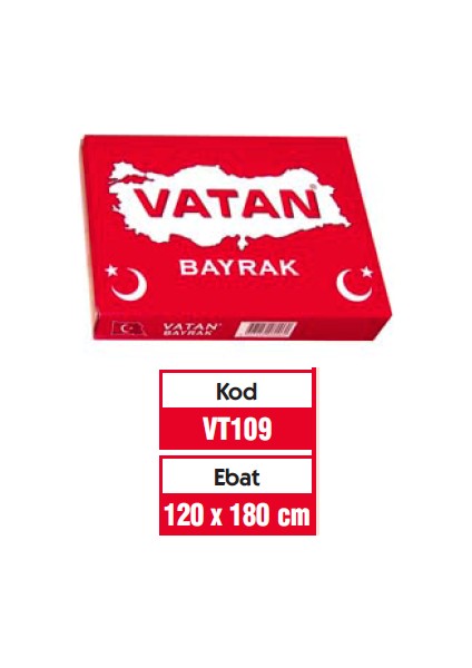 Türk Bayrağı Polyester 120X180 VT109