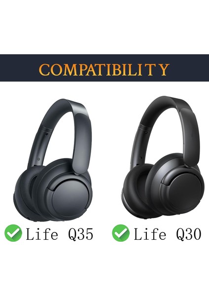 Anker Soundcore Life Q30 Life Q35 ile Uyumlu Kulaklık Pedi Yedek Süngeri Yastığı + Takma Aparatı 2in1 Set fiyatları